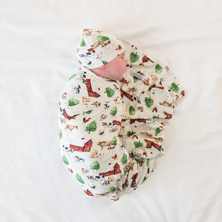 Nashville Swaddle Beanie Set