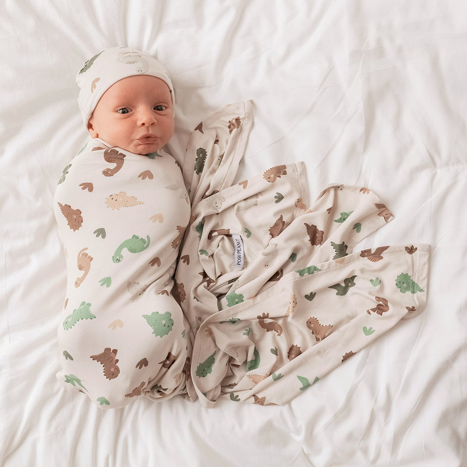 Roary Swaddle Beanie Set