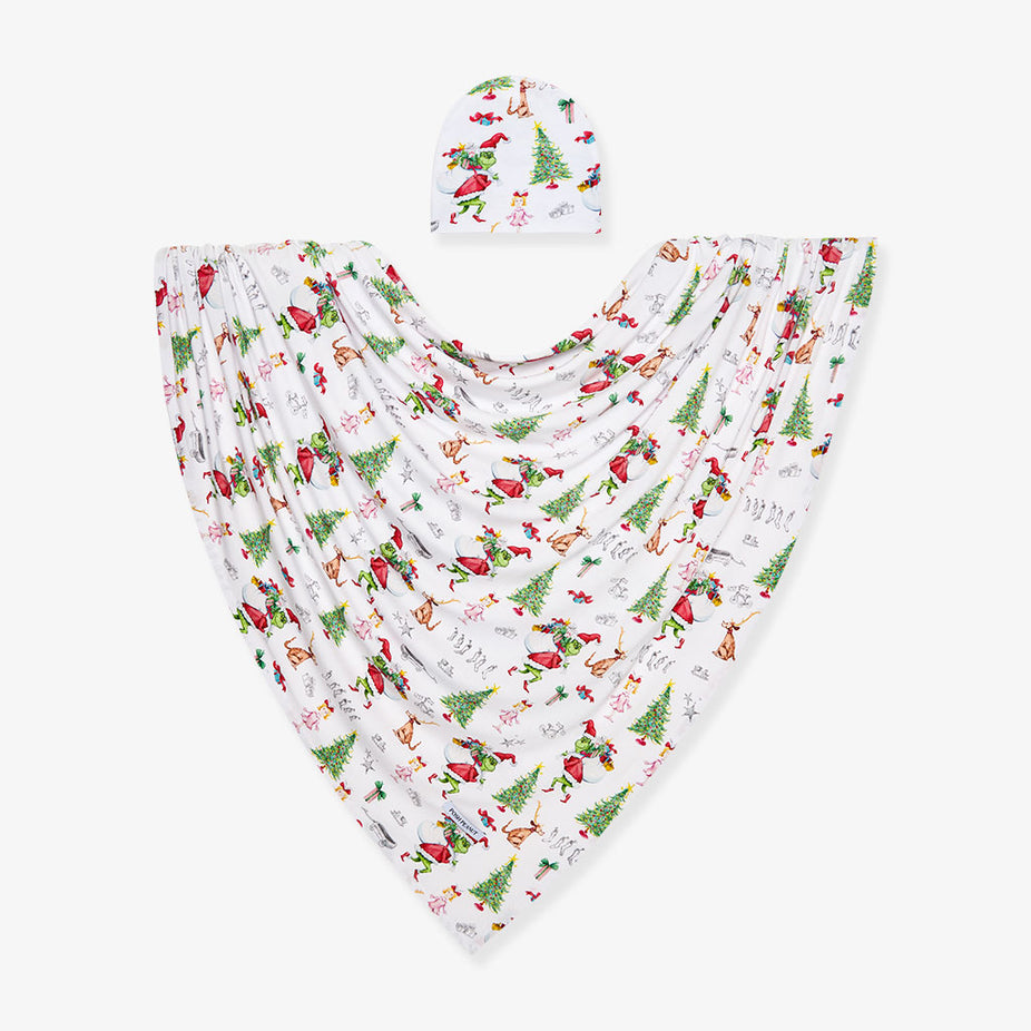 Dr. Seuss Who-ville Swaddle Beanie Set