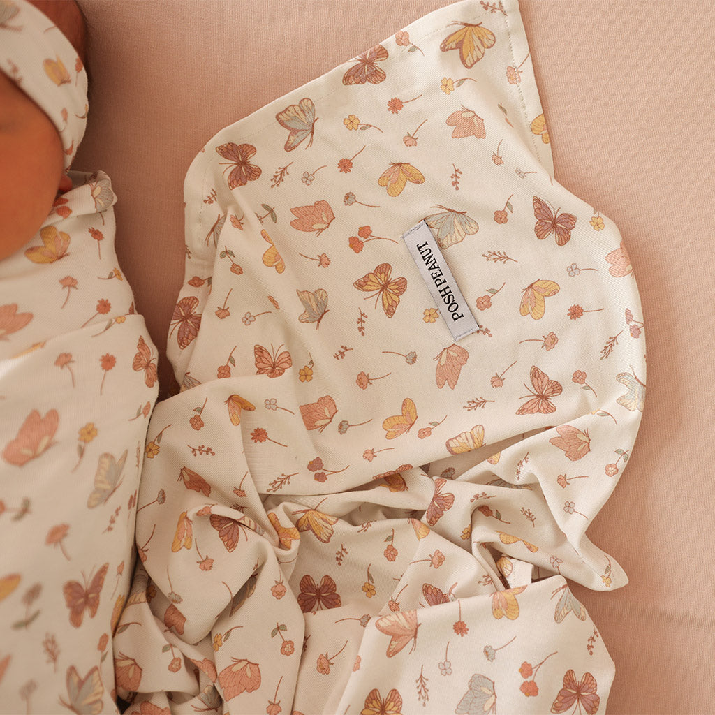 Posh peanut twirl offers & swaddle set