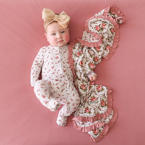 Claudia & Calais Ruffled Luxette Patoo® Blanket