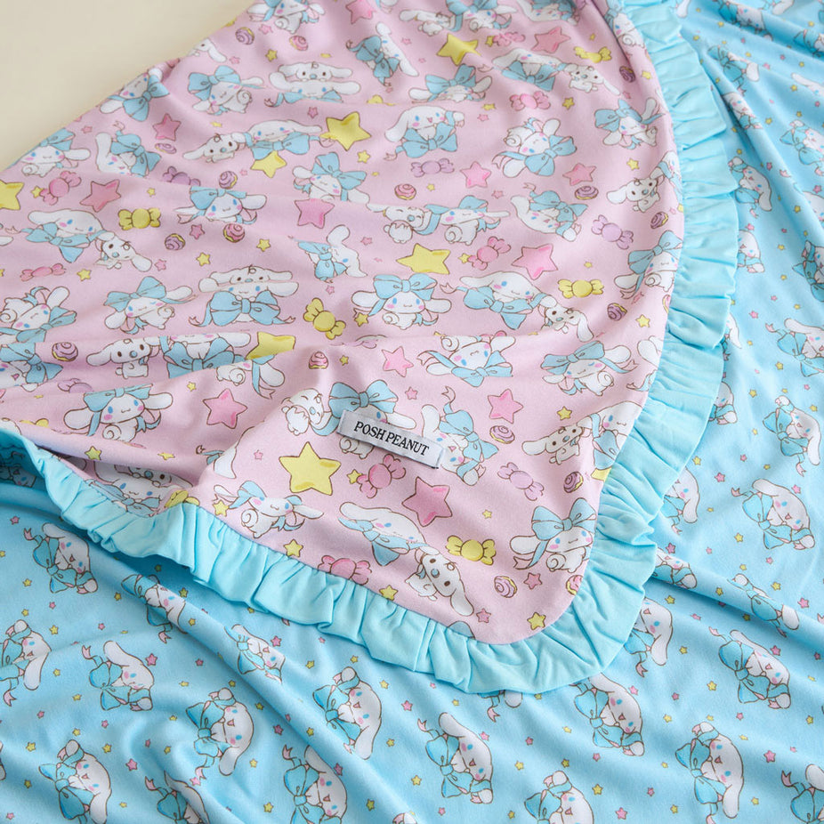 Cinnamoroll® & Cinnamoroll® With Bows Ruffled Luxette Patoo® Blanket