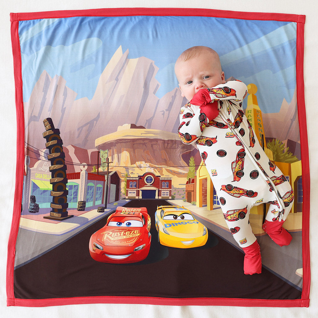 Radiator Springs Cars Blanket Disney Cars Yellow Reversible Baby