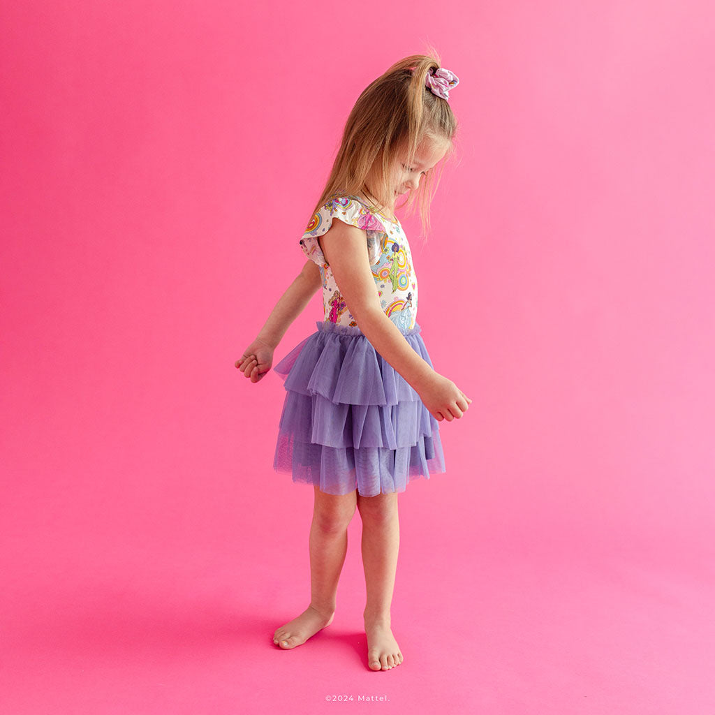 Babsy tulle ruffled cap sleeve dress toddler girl 3-4T posh peanut Easter buy dress