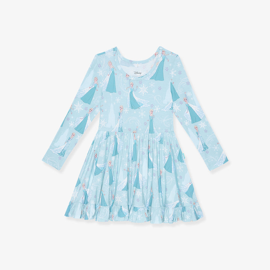 Disney Frozen Elsa Ruffled Twirl Dress