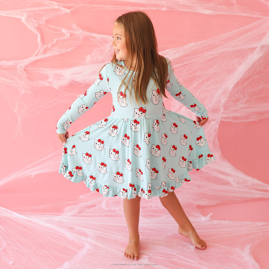 Hello Kitty® Ghost Ruffled Twirl Dress