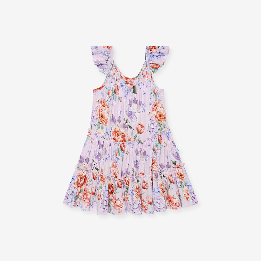 Posh Peanut Briar Tiered Flutter Dress sold 2T