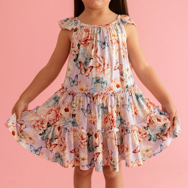 Posh Peanut Briar high quality Tiered Flutter Dress 2T