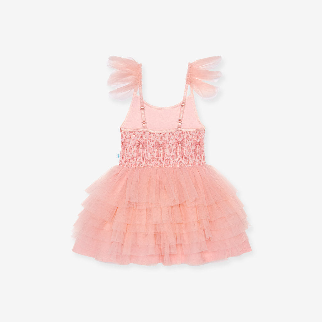 Posh Peanut Cruisin' Pink Ruffled Cap Sleeve Tulle on sale dress 5-6