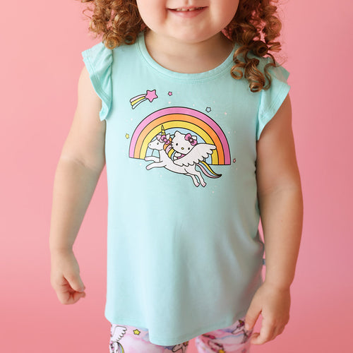 Hello Kitty® Unicorn Ruffled Tee