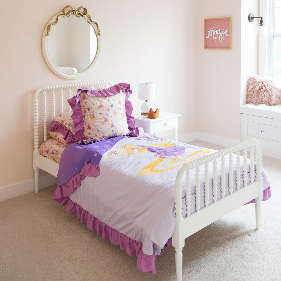Disney Princess Rapunzel Reversible Ruffled Duvet Cover