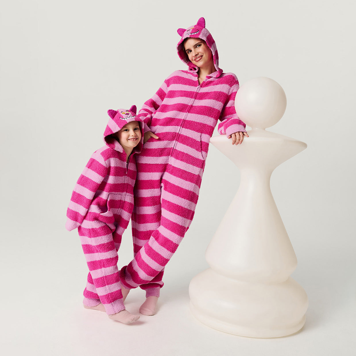 Wonderland Pink Long Disney Cheshire Cat Adult Cuddle One Piece