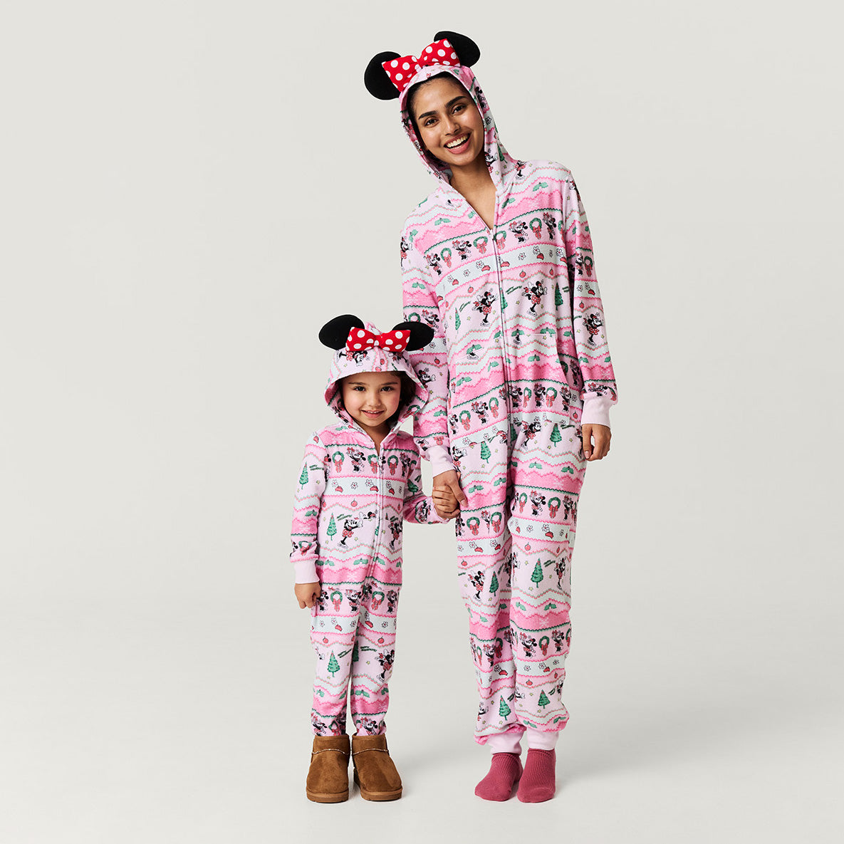 Minnie Mouse Pink Daywear Disney Minnie Fair Isle Pacci™ Hooded