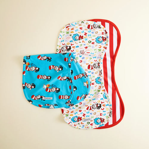 Dr. Seuss Cat in the Hat Classic Burp Cloth Set