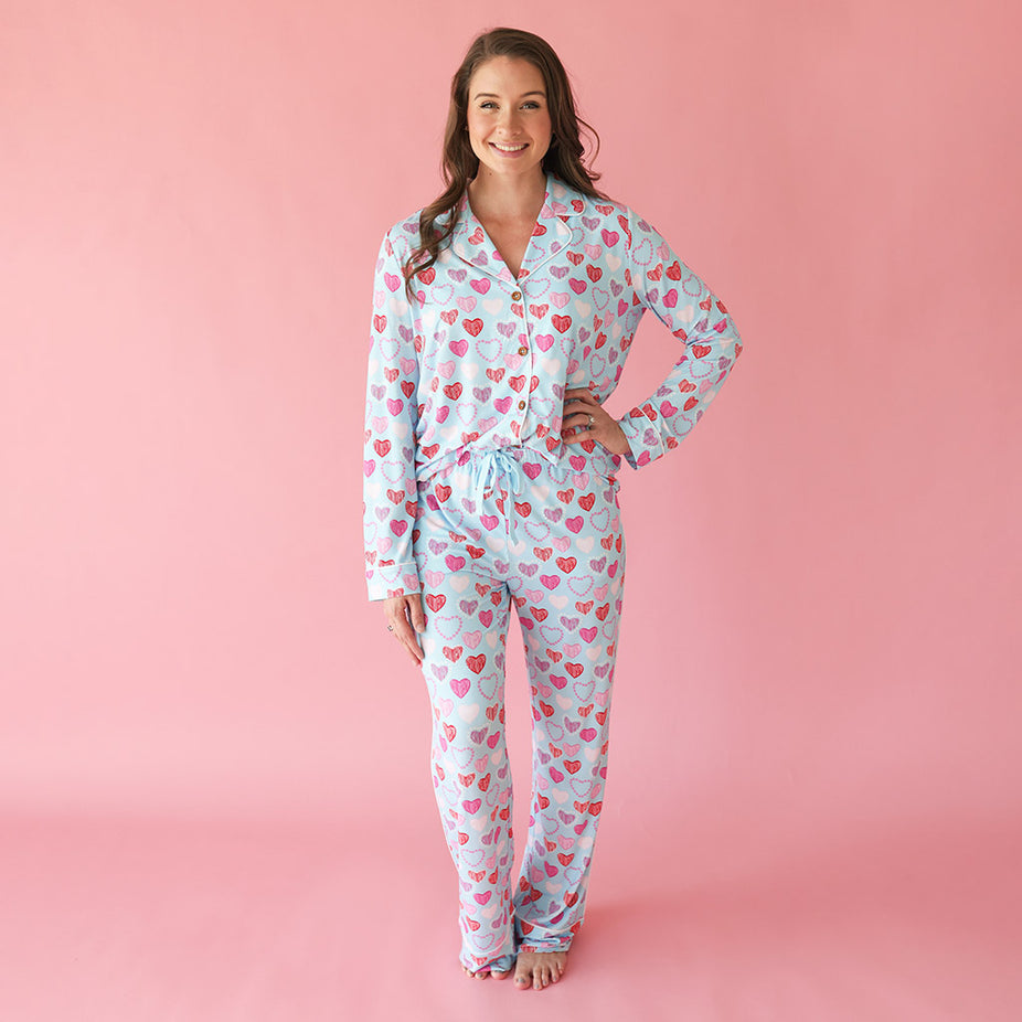 Icing Heart Women's Luxe Pajama Pant Set