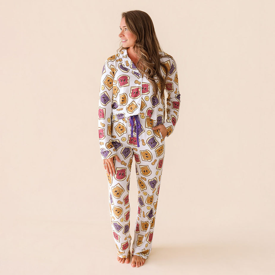 Peanut Butter Jelly Time Women's Luxe Pajama Pant Set