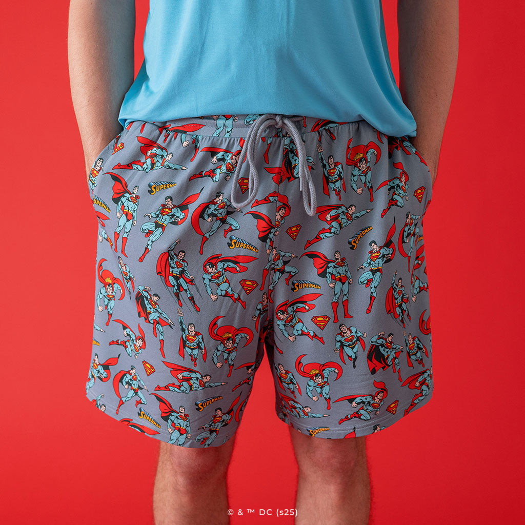 Superman Men's French Terry Shorts