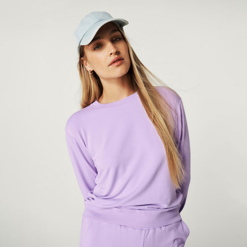 Lavender Haze Women's French Terry Pullover Sweatshirt