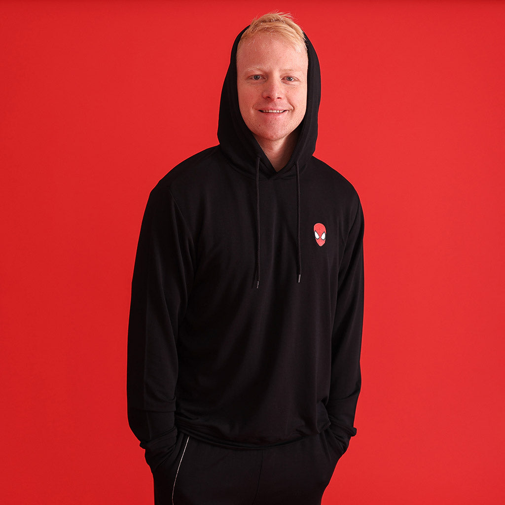 Marvel Spider-Man Men's French Terry Pullover Hoodie