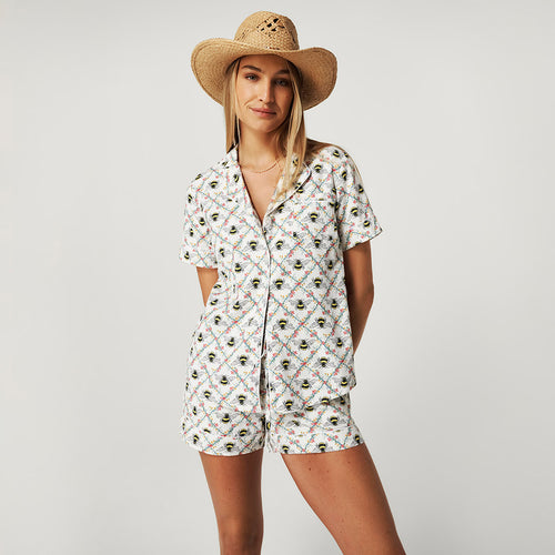 Amie Women's Flannelette Short Pajama Set