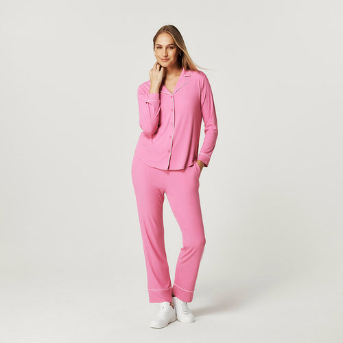 Cruisin' Pink Women's Premium Knit Luxe Pajama Set