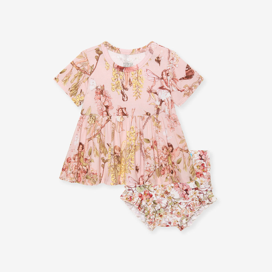 Flower Fairies of the Trees Peplum Ruffled Bummie Set