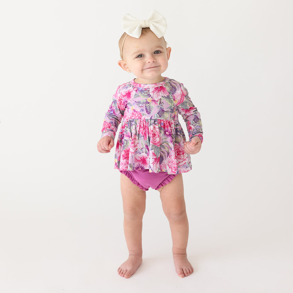 Ellery Peplum Ruffled Bummie Set