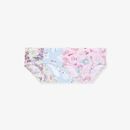 Posh Frenchie Girls' Brief Set