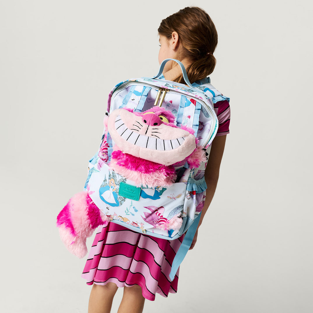 Girls Ruffle Backpack Alice Blue Girls Ruffled Backpack | Disney Adventures in Wonderland