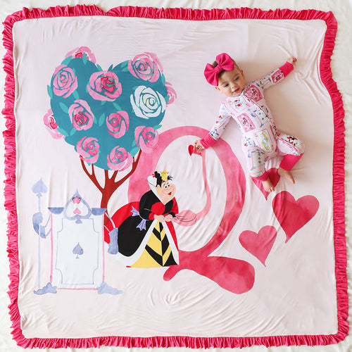 Disney Alice and the Queen Ruffled Luxe Patoo® Blanket