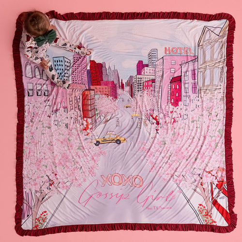 Gossip Girl & Gossip Girl City Ruffled Luxe Patoo® Blanket