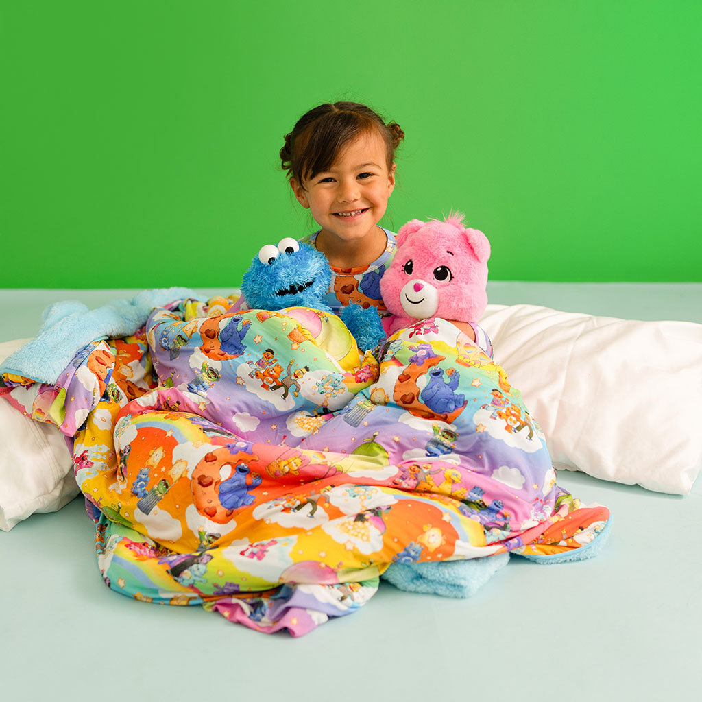 Care Bears™ x Sesame Friends Luxe Plush Patoo® Blanket