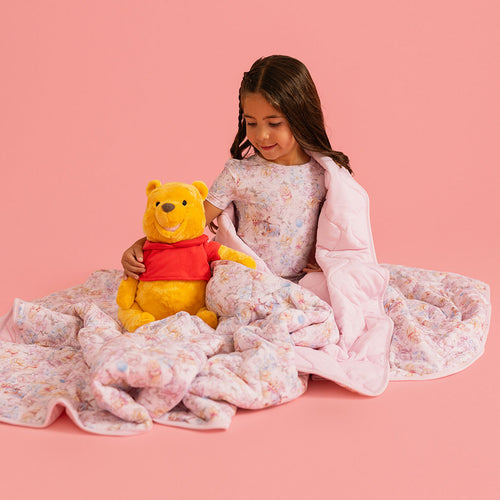 Disney Winnie the Pooh & Hundred Acre Wood Reversible Quilted Patoo® Blanket