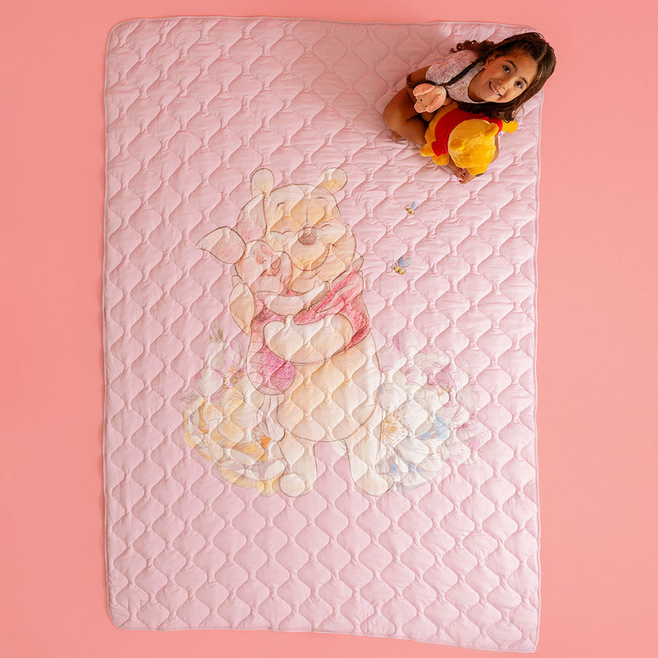 Disney Winnie the Pooh & Hundred Acre Wood Reversible Quilted Patoo® Blanket
