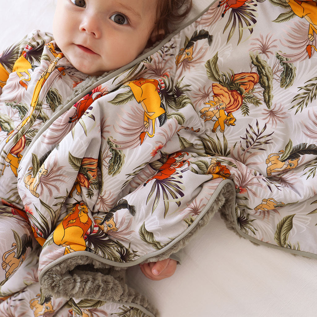 Lion King Green Double-sided Plush Swaddle Disney Mighty King