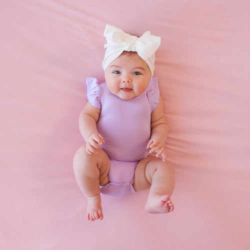 Lavender Haze Ruffled Bodysuit