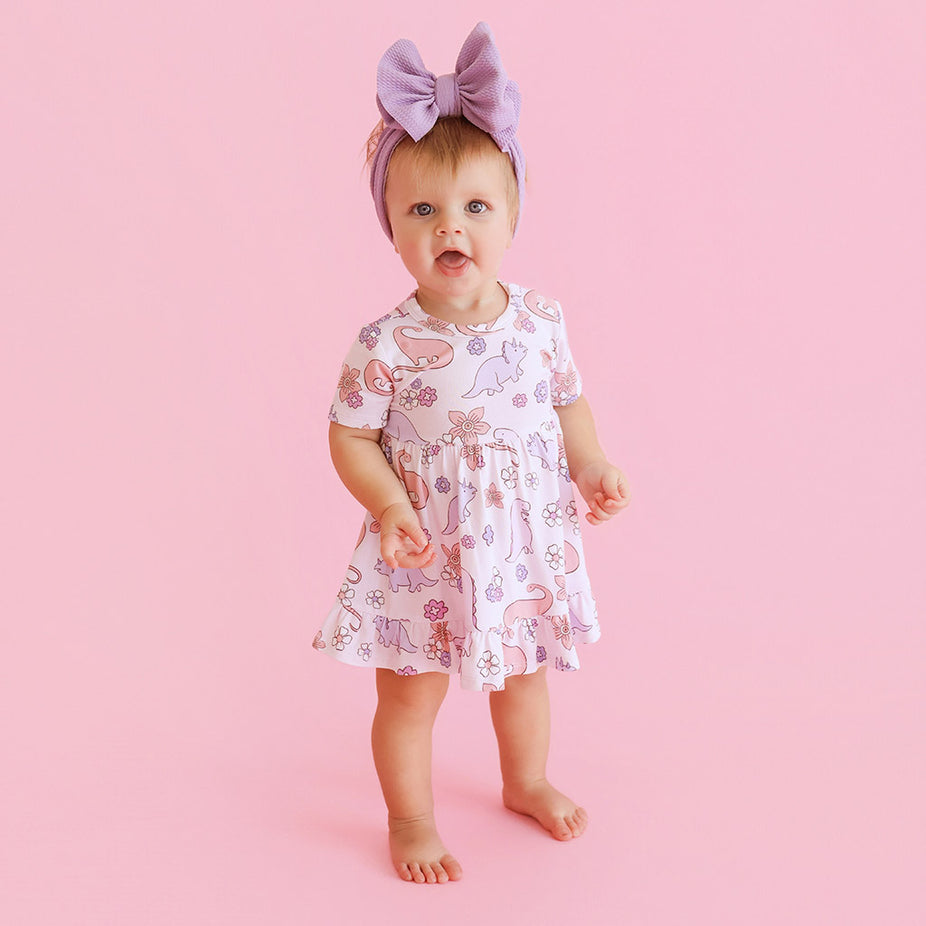 Erica Ruffled Twirl Bodysuit Dress