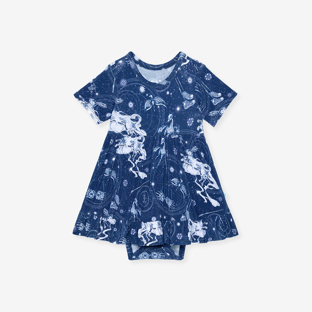 Ravenclaw House Ruffled Twirl Bodysuit Dress