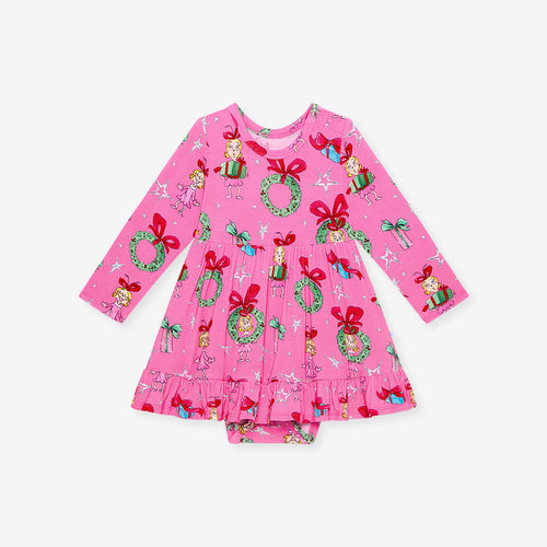 Dr. Seuss Cindy Lou Who Ruffled Bodysuit Dress