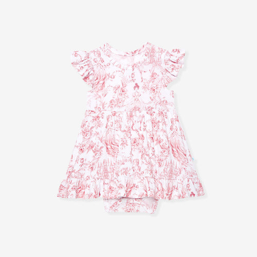 Antoinette Ruffled Twirl Bodysuit Dress