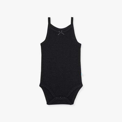 Black Pointelle Bodysuit