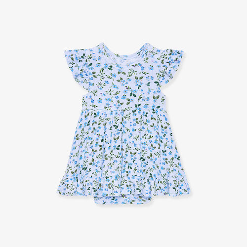 Bluebell Pointelle Ruffled Bodysuit Dress