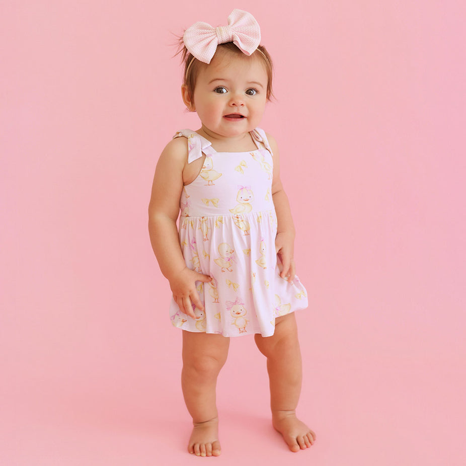 Edwina Bow Babydoll Bodysuit Dress
