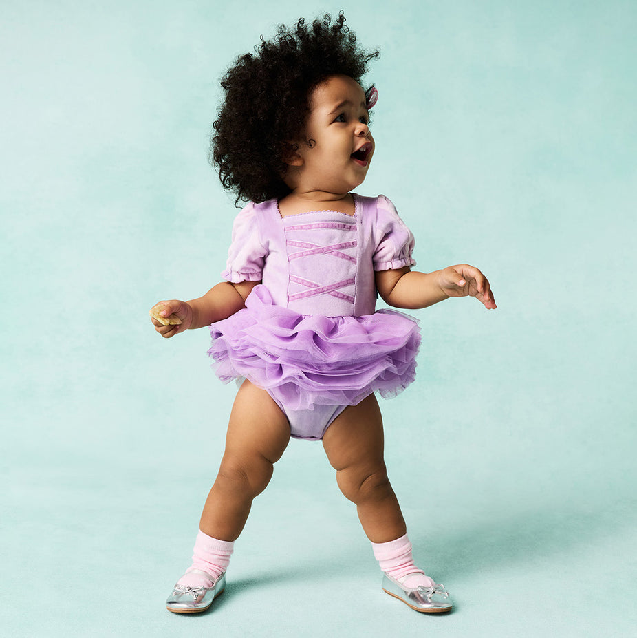 Disney Rapunzel Velour Bodysuit Dress