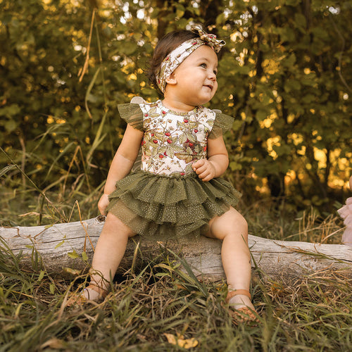 Strawberry Fairy Tulle Bodysuit Dress
