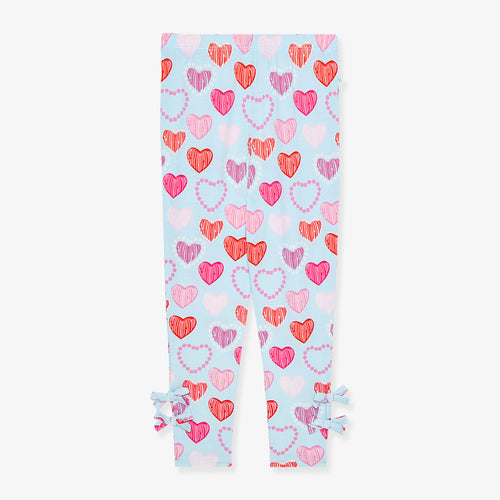 Icing Heart Bow Leggings