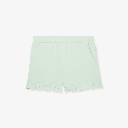 Surf Spray French Terry Ruffled Shorts