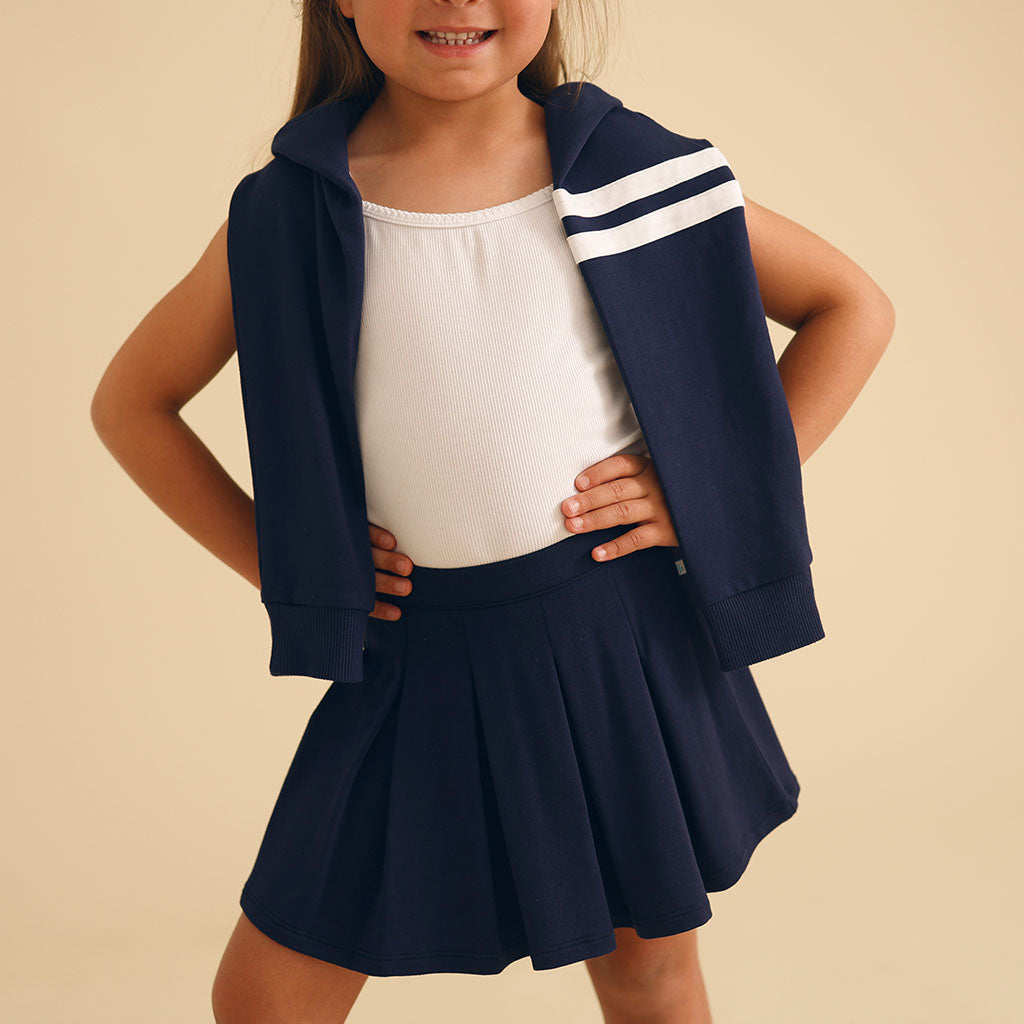Collegiate Blue Toddler Girl Skort Varsity Navy