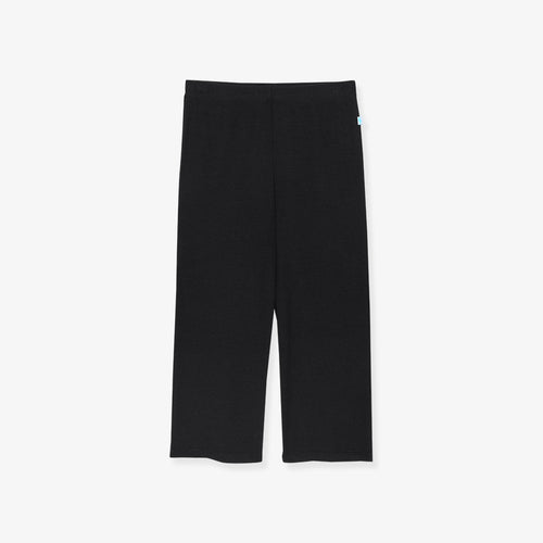 Black Premium Knit Straight Pants