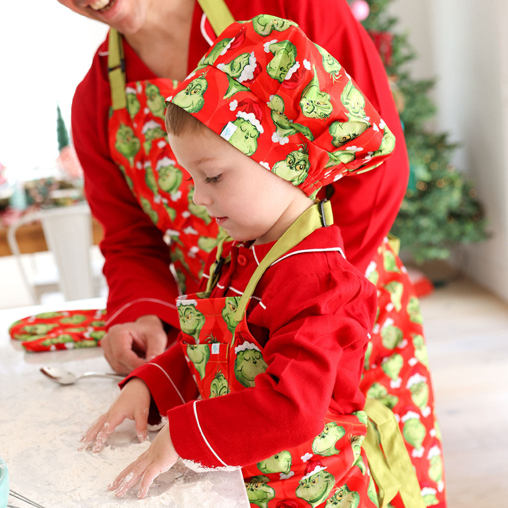 Red Holiday Seuss The Grinch Kids' Chef Hat Posh Peanut®